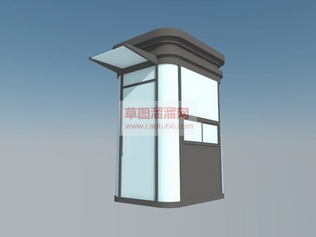 岗亭保安亭SU模型