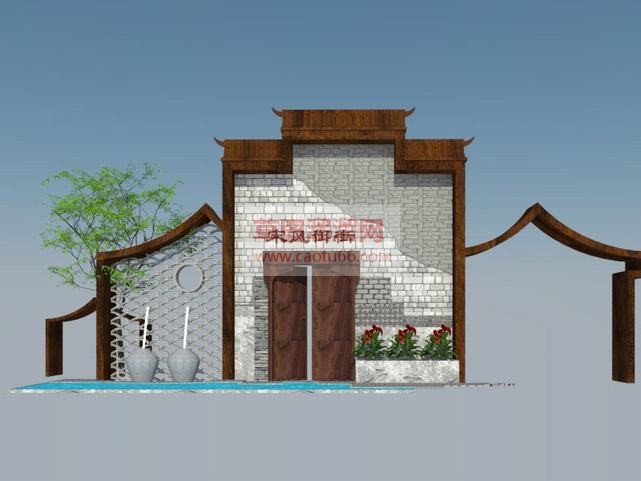 宋代风格商业SU模型