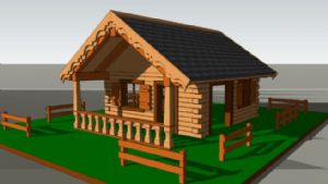 牧场小木屋SU模型