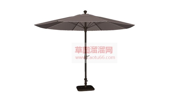 户外遮阳伞+SU模型