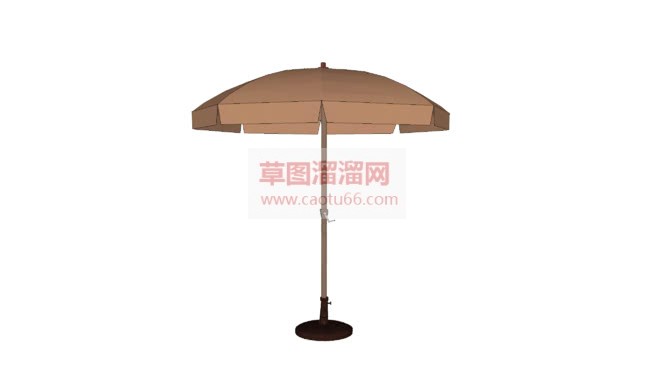 太阳伞+遮阳SU模型