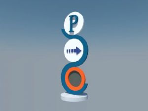 停车P指示牌SU模型