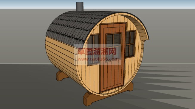 创意滚筒型小SU模型
