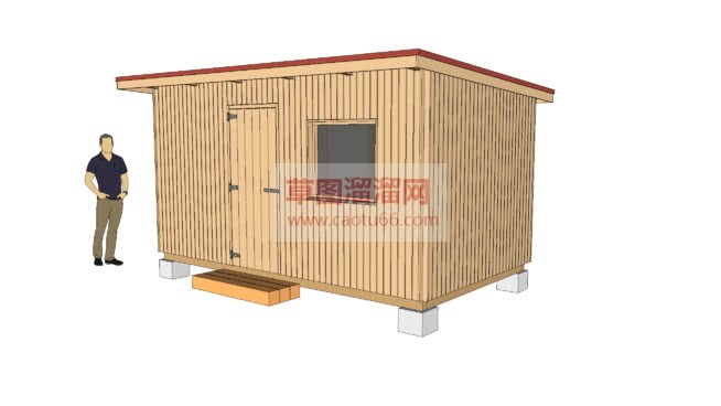 杂物间小木屋SU模型