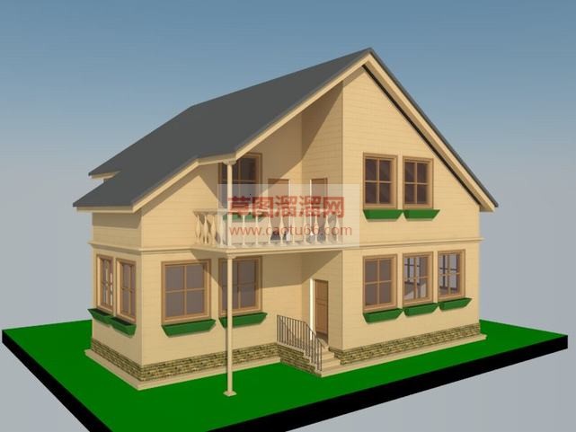 木屋木房子住SU模型