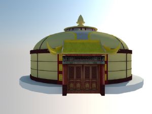 金銮蒙古包SU模型