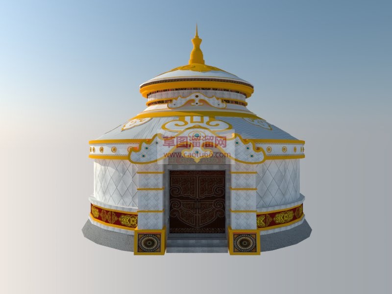 蒙古包SU模型