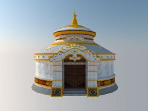 蒙古包SU模型