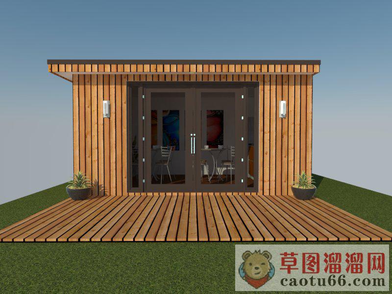 工作室木屋SU模型