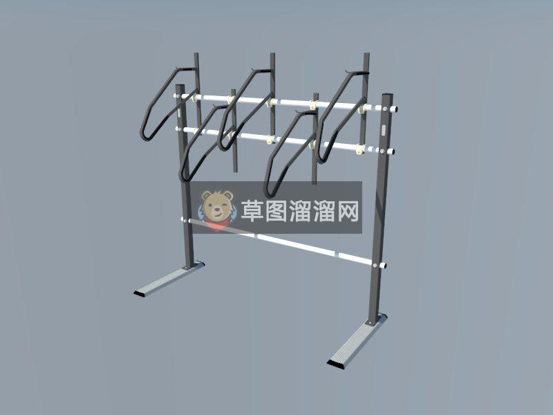 停车架SU模型