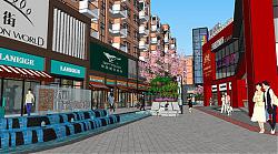商业街街景SU模型
