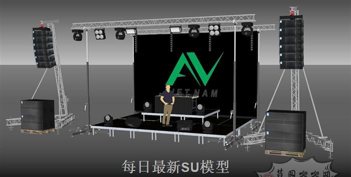 桁架舞台SU模型