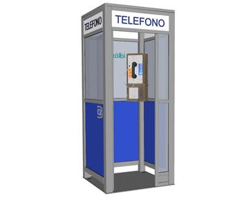电话亭小品商业SU模型 免费sketchup模型下载