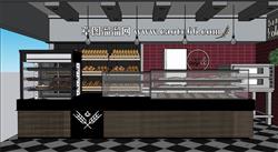 蛋糕店蛋糕展柜SU模型