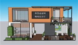 集装箱咖啡店咖啡屋SU模型