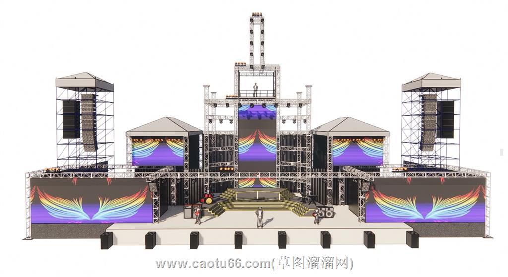 桁架舞台SU模型
