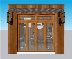 咖啡屋奶茶店SU模型
