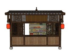 贩售亭小卖部SU模型