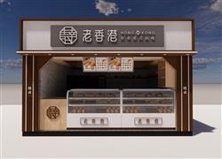 糕点店贩售亭小卖部SU模型