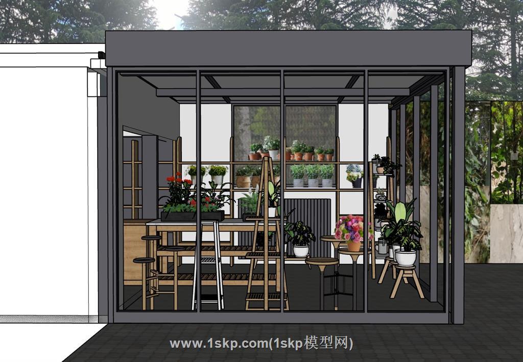花店阳光房SU模型