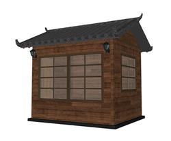 贩售亭SU模型