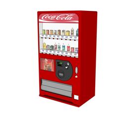水瓶饮料贩售机SU模型