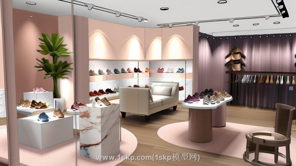 鞋店服装店SU模型
