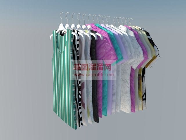 挂着的衣服SU模型