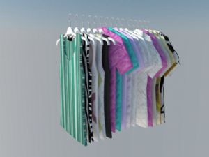 挂着的衣服SU模型