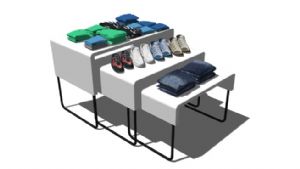 服装店促销柜SU模型
