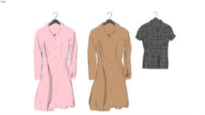 女士衣服睡衣SU模型