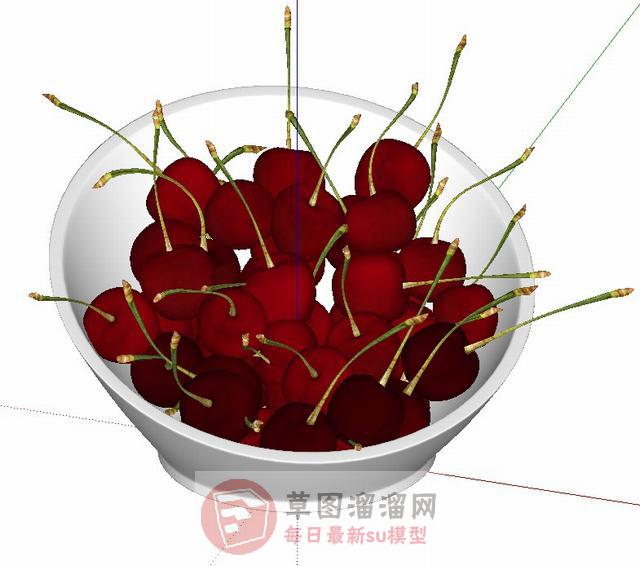 樱桃车厘子水果SU模型