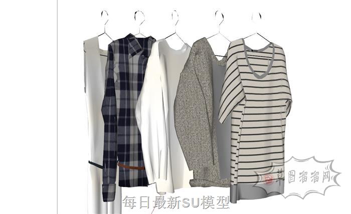 衣服服装SU模型