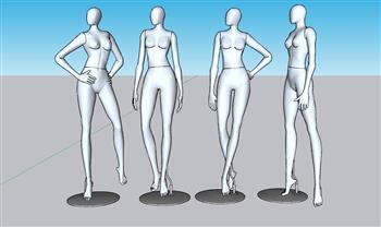 服装假人模特SU模型