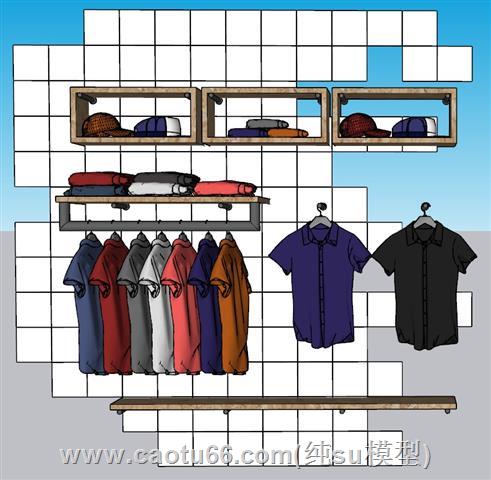 衣服服装店服饰SU模型
