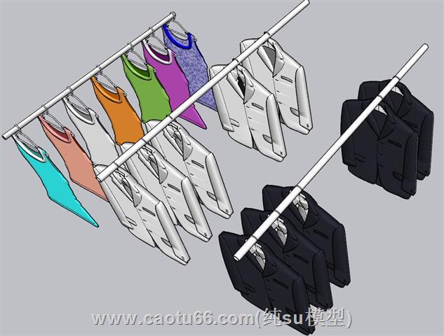 衣服衣架SU模型