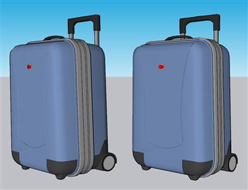 行李箱拖箱SU模型