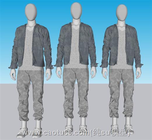 服装店假人模特SU模型