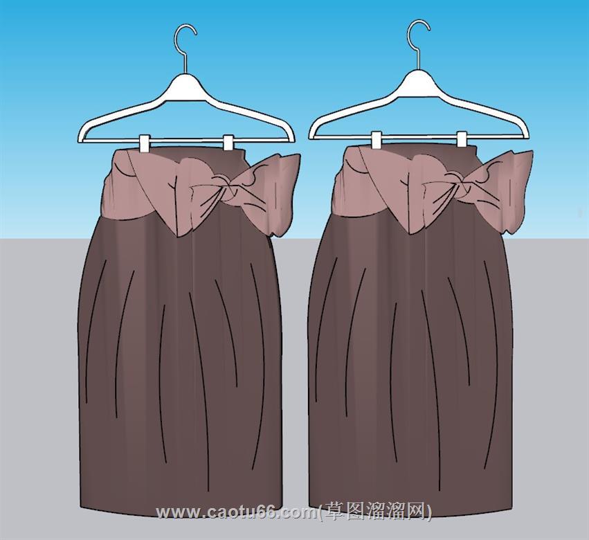 女装服装服饰SU模型
