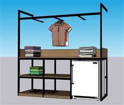 衣架衣柜服装SU模型