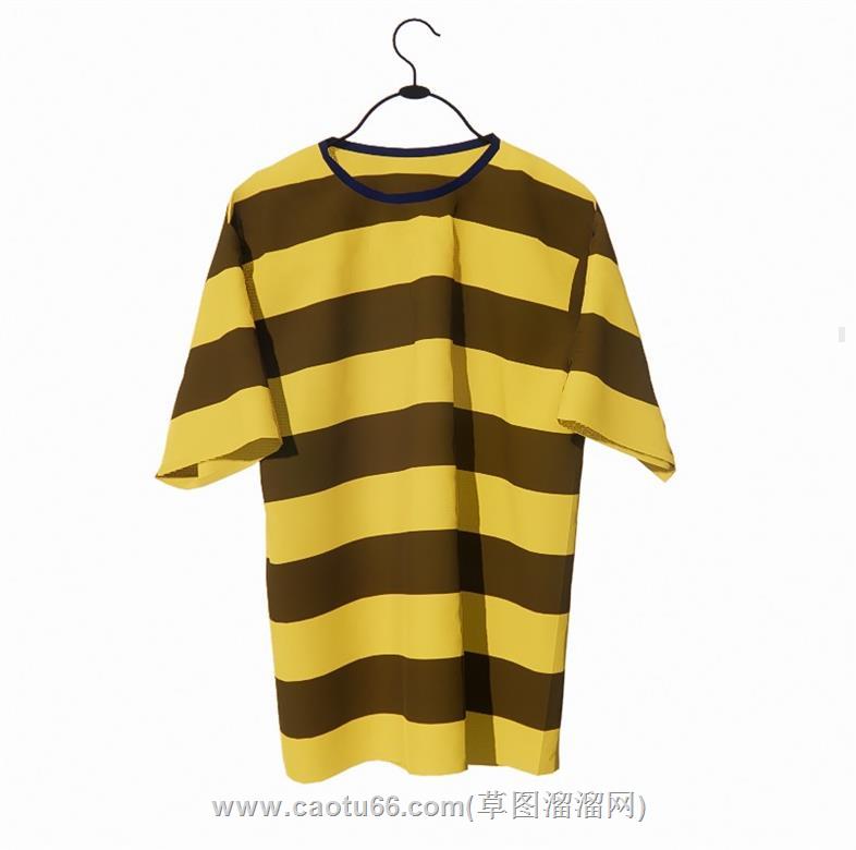 T恤衣服SU模型