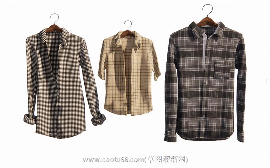 男装服饰衬衫SU模型