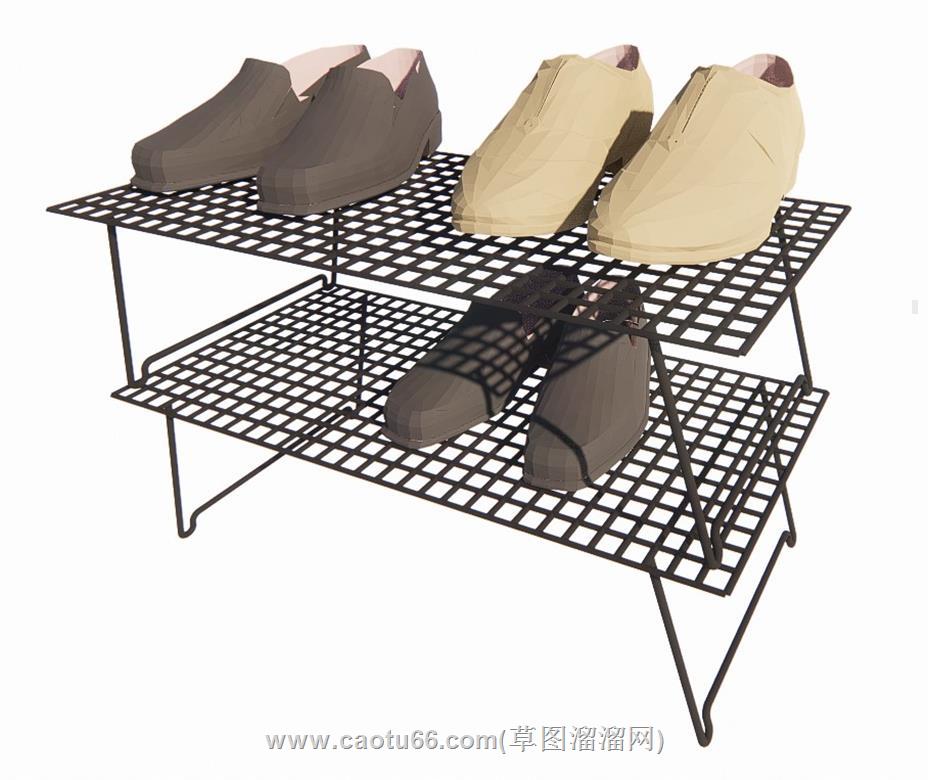 鞋架鞋子鞋柜SU模型