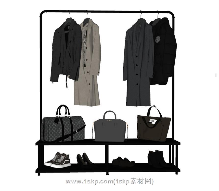 衣架衣柜服饰SU模型