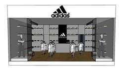 艾迪达斯服装店SU模型