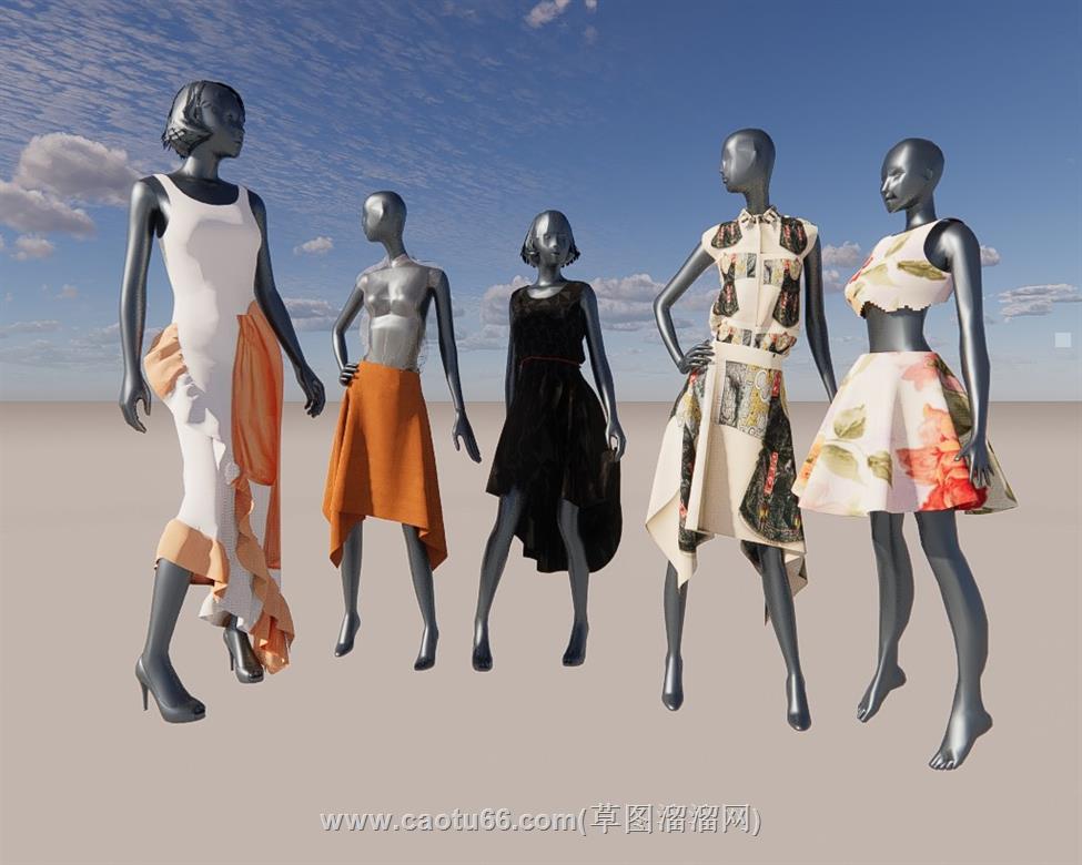服装假人模特SU模型