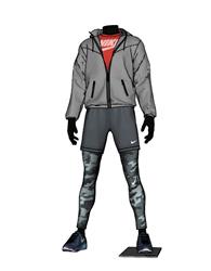 耐克服装假人SU模型 免费sketchup模型下载