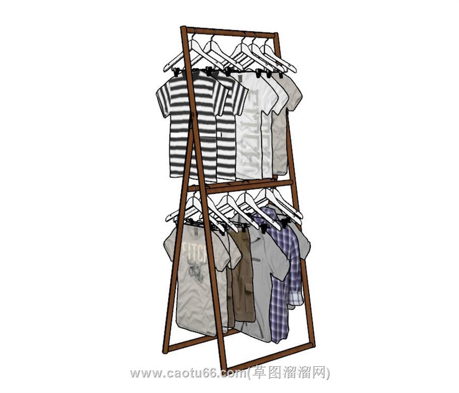 衣服衣架SU模型