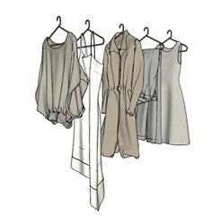 女装服饰服装SU模型