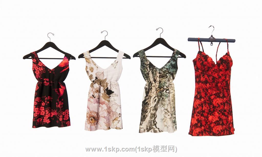 女装衣服服饰SU模型